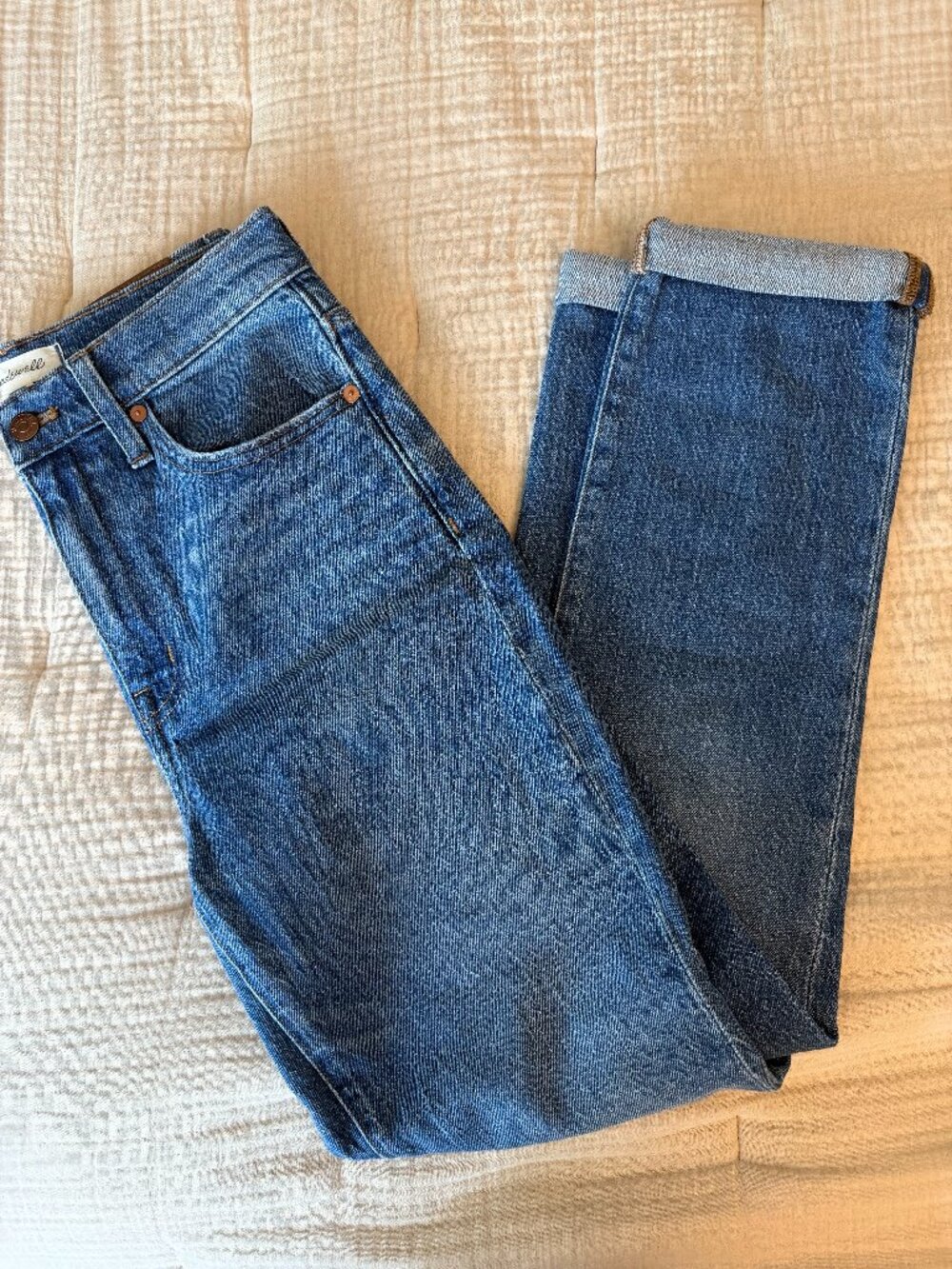 Madewell The High-Rise Slim Boyjean – Medium Wash Denim - Size 25
